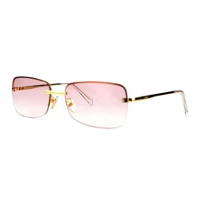 M1087 gold square metal sunglasses