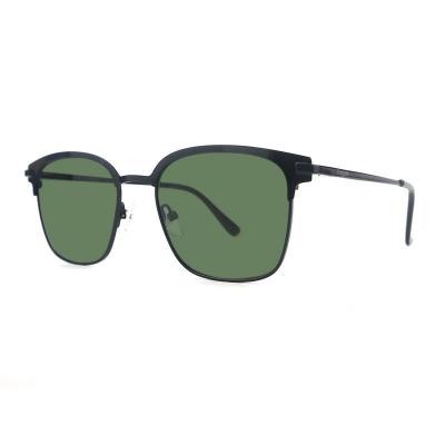 M10667 black square metal sunglasses