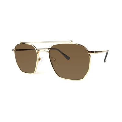 M10865 silver aviator metal sunglasses