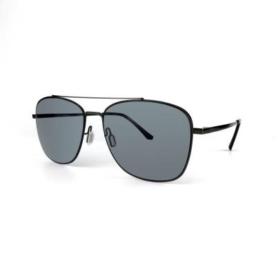 M10781 black aviator metal sunglasses