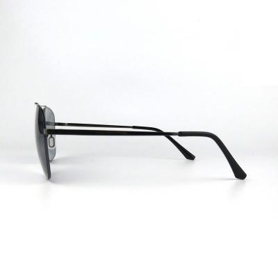 M10781 black aviator metal sunglasses