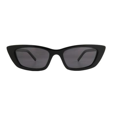 A10925 black cat eye acetate sunglasses