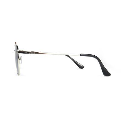 M10865 silver aviator metal sunglasses