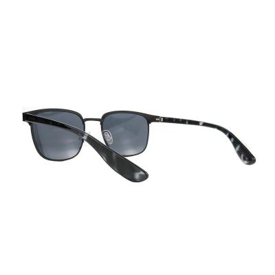 H10422 black square mixed-material sunglasses