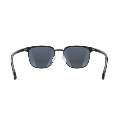 H10422 black square mixed-material sunglasses