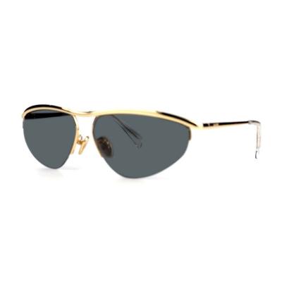 M10878 gold cat eye metal sunglasses
