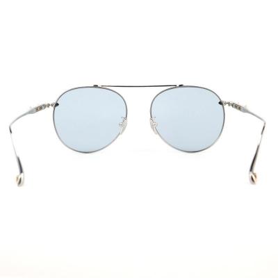 M10889 silver aviator metal sunglasses