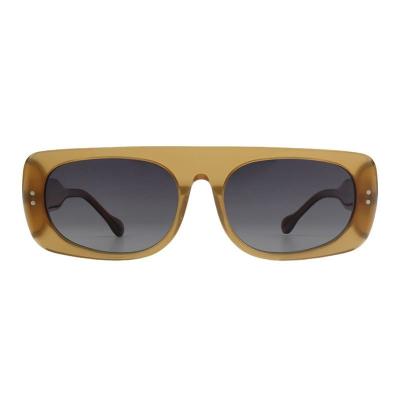 A11045 honey amber square acetate sunglasses