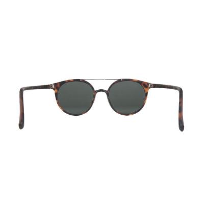 P10563 tortoiseshell round pc/tr90 sunglasses