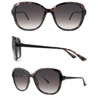 P10555 marbled black-aqua butterfly pc/tr90 sunglasses