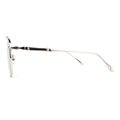 M10889 silver aviator metal sunglasses