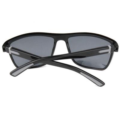 P10553 black square pc/tr90 sunglasses