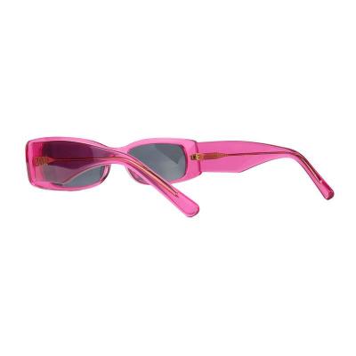 A10983 crystal pink square acetate sunglasses