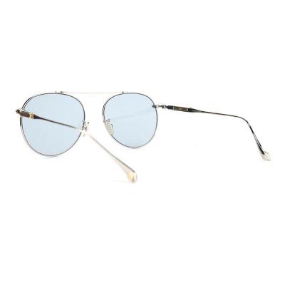 M10889 silver aviator metal sunglasses