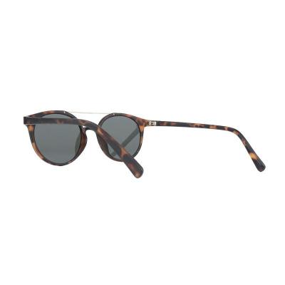 P10563 tortoiseshell round pc/tr90 sunglasses