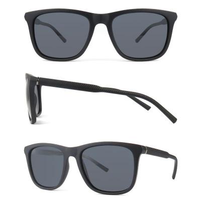 P10552 matte black wayfarer pc/tr90 sunglasses