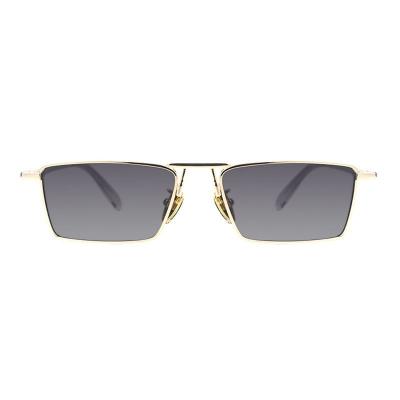 M10884 gold square metal sunglasses