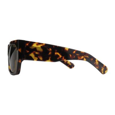 A11046 tortoise square acetate sunglasses