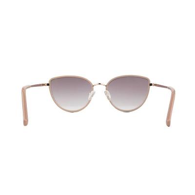 H10438 beige with rose gold cat eye mixed-material sunglasses