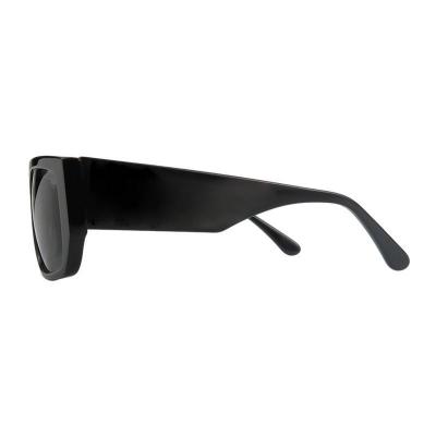 A11041 black square acetate sunglasses