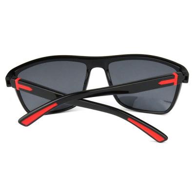 P10553 black square pc/tr90 sunglasses