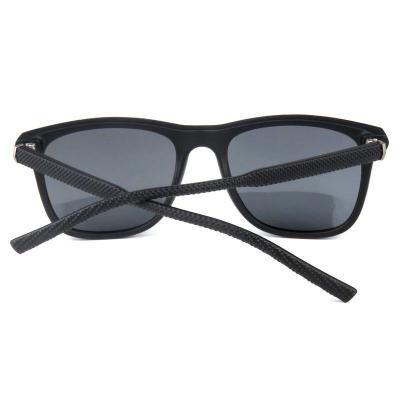 P10552 matte black wayfarer pc/tr90 sunglasses