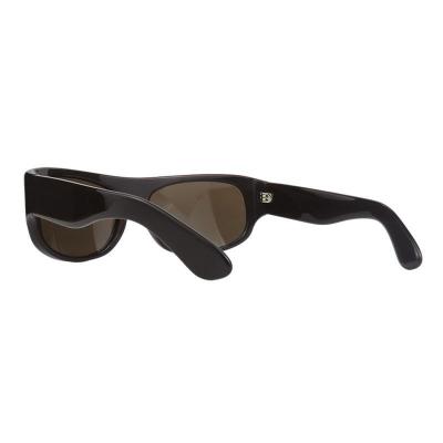 A11044 black shield acetate sunglasses