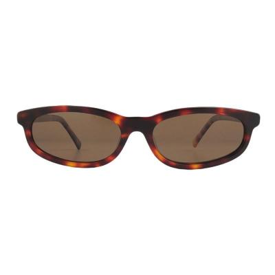 A11029 tortoise oval acetate sunglasses