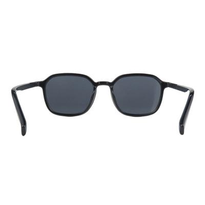 H10444 black square mixed-material sunglasses