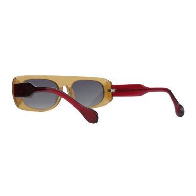 A11045 honey amber square acetate sunglasses