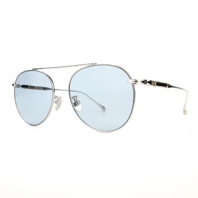 M10889 silver aviator metal sunglasses