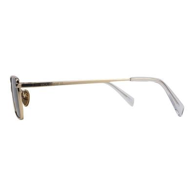 M10884 gold square metal sunglasses