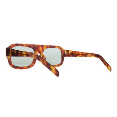 A11024 tortoise square acetate sunglasses