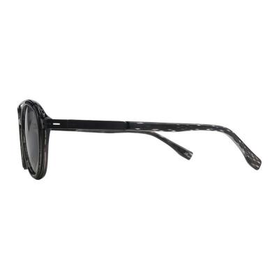 H10440 black/white marbled aviator mixed-material sunglasses