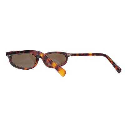 A11029 tortoise oval acetate sunglasses