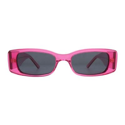 A10983 crystal pink square acetate sunglasses