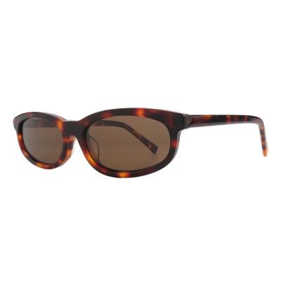 A11029 tortoise oval acetate sunglasses