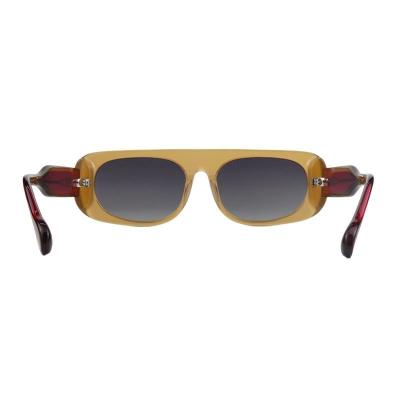 A11045 honey amber square acetate sunglasses