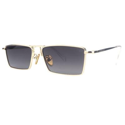 M10884 gold square metal sunglasses