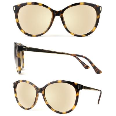 P10558 tortoiseshell cat eye pc/tr90 sunglasses