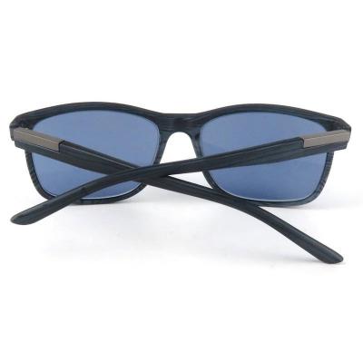 P10541 charcoal gray with wood grain texture wayfarer pc/tr90 sunglasses