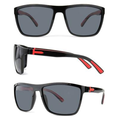 P10553 black square pc/tr90 sunglasses
