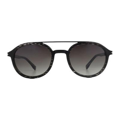 H10440 black/white marbled aviator mixed-material sunglasses