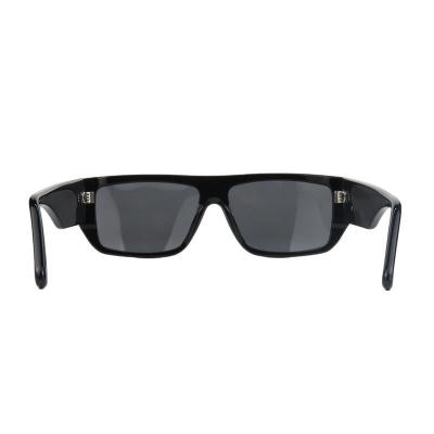 A11041 black square acetate sunglasses