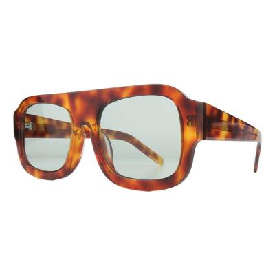 A11024 tortoise square acetate sunglasses