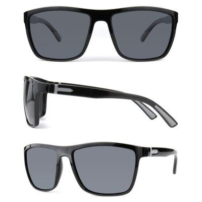 P10553 black square pc/tr90 sunglasses