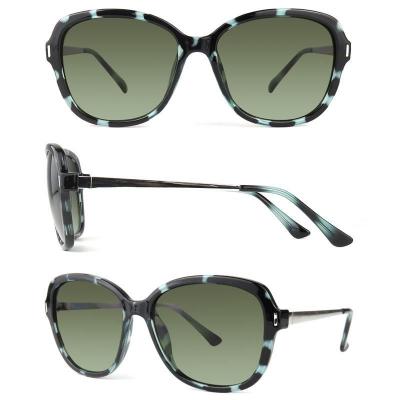 P10555 marbled black-aqua butterfly pc/tr90 sunglasses