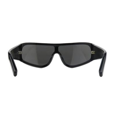 A11048 black shield acetate sunglasses