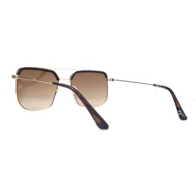 M10939 gold with black brow bar aviator metal sunglasses