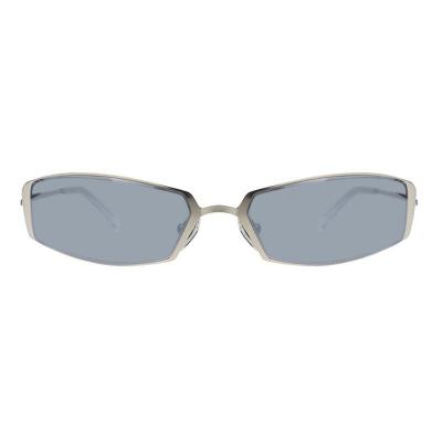 M10908 silver geometric metal sunglasses